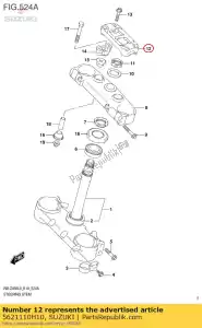 Suzuki 5621110H10 titular, mango - Lado inferior