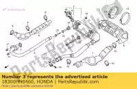 18300HN8A60, Honda, conjunto silencioso. honda trx 680 2006 2007 2008 2009 2010 2012, Novo