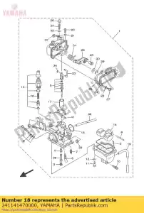 yamaha 241141470000 junta tórica - Lado inferior