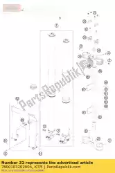 Ici, vous pouvez commander le pince triple bot cpl. 20 mm ou. Auprès de KTM , avec le numéro de pièce 7800103202004: