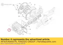 Qui puoi ordinare protezione dell'aria del cilindro da Piaggio Group , con numero parte AP3UCA000079: