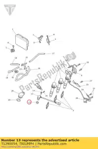 triumph T1290054 o-ring, 15 x 2.4 - Bottom side