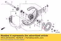 44312KSE000, Honda, col comp., fr. côté roue honda  crf 150 2007 2008 2009 2012 2013 2014 2018 2019 2020, Nouveau