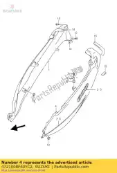 Aqui você pode pedir o capa, frame. L (b em Suzuki , com o número da peça 4721008F60YC2: