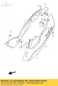 suzuki 4731121E001ZV ok?adka, ramka, ctr - Dół