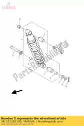 bus, schokdemper achter van Yamaha, met onderdeel nummer 34L222260100, bestel je hier online: