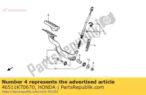 Honda 46511KT0670 molla, pedale del freno - Il fondo