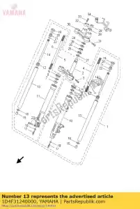 yamaha 1D4F31240000 tube, intérieur 1 - La partie au fond