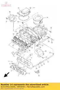 yamaha 5LV144510000 luchtfilter - Lado inferior