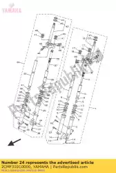 Tutaj możesz zamówić komplet przedniego widelca od Yamaha , z numerem części 2CMF31010000: