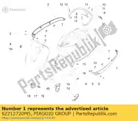 62212720M5, Piaggio Group, carenado inferior izquierdo     , Nuevo