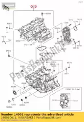 Ici, vous pouvez commander le set-carter auprès de Kawasaki , avec le numéro de pièce 140010611: