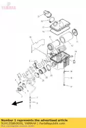 Ici, vous pouvez commander le joint, carburateur 1 auprès de Yamaha , avec le numéro de pièce 5UH135860000: