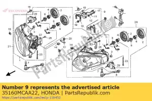 Honda 35160MCAA22 sensor assy., banco - Lado inferior