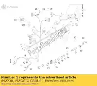 642738, Piaggio Group, arnés de cable piaggio mp 300 2011, Nuevo