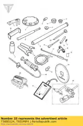 acculader kit 230v fr van Triumph, met onderdeel nummer T3880224, bestel je hier online: