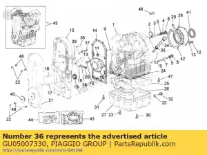 Piaggio Group GU05007330 plate - Bottom side