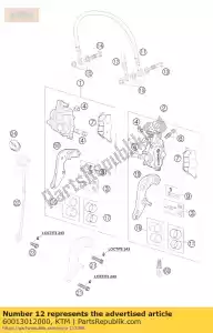 ktm 60013012000 manguera de freno delantera adv.s 03 - Lado inferior