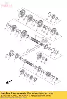 2CR151630000, Yamaha, boîtier, roulement 1 yamaha  mt yfz r yzf r 1000 2015 2016 2017 2018 2019 2020 2021, Nouveau