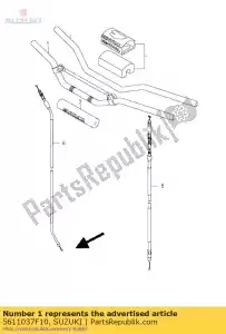 suzuki 5611037F10 manubrio assy - Il fondo