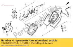 lens, achterlicht van Honda, met onderdeel nummer 33702MCH631, bestel je hier online: