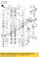 130700049RZ, Kawasaki, geleider, beschermer, links, wit kx85- kawasaki kx 80 85 1998 1999 2000 2001 2002 2003 2005 2006 2007 2008, Nieuw