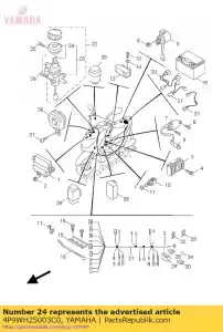 yamaha 4P9WH25003C0 sluiter & blanco ke - Onderkant