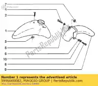 59966600B2, Piaggio Group, garde-boue avant     , Nouveau