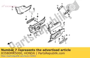 Honda 83580MR5000 copertina comp., l. tenere premuto - Il fondo