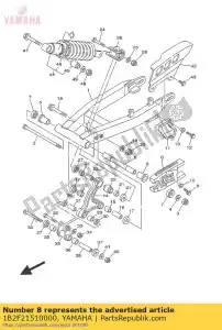 yamaha 1B2F21510000 selo, guarda - Lado inferior