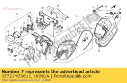 Here you can order the no description available at the moment from Honda, with part number 33721MZ0611: