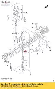 suzuki 6967036E00 stang, duw - Onderkant