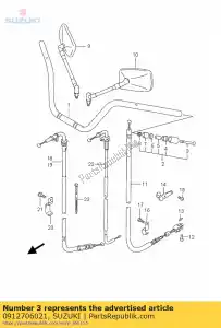 suzuki 0912706021 screw - Bottom side