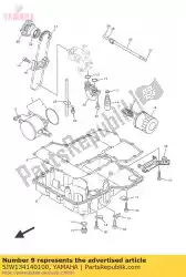 Ici, vous pouvez commander le joint, couvercle de crépine auprès de Yamaha , avec le numéro de pièce 5JW134140100: