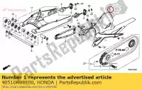 40510K98E00, Honda, chaîne d'entraînement de boîtier honda cbf300ra 300 , Nouveau