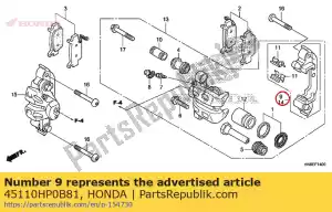 Honda 45110HP0B81 staffa comp., l. fr. - Il fondo