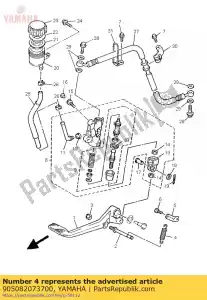 Yamaha 905082073700 mola, torção (2lh) - Lado inferior