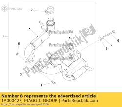 Aprilia 1A000427, Platte ring, OEM: Aprilia 1A000427