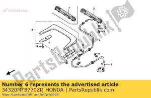 Honda 34320MT8770ZP base sub a * b142p * - Lado inferior
