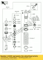 132350002, Kawasaki, guide-comp, asta kx250t8f kawasaki kx 250 2008, Nuovo