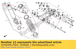 Aqui você pode pedir o anel, rolha em Honda , com o número da peça 52464ML7003: