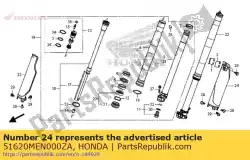 Here you can order the protector, l. Fr. Fork *tnatural * (tnatural natural) from Honda, with part number 51620MEN000ZA: