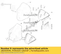 2B000698, Piaggio Group, lewy wspornik szyby piaggio mp mp3 350 maxi sport zapm860x, zapta10w zapm86100, zapm86101 zapm86200, zapm86202 zapta10x zapta1100, zapta19l zapta1200 zapta1200, zapta1201 zapta1202 zapta1202, zapta1204 zapta130 zaptd1102,  zaptd120 300 350 400 500 2014 2015 2016 2017 2018 20, Nowy