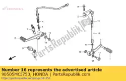 Qui puoi ordinare rondella, onda, 20,1 mm da Honda , con numero parte 90505MCJ750: