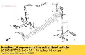 honda 90505MCJ750 rondella, onda, 20,1 mm - Il fondo