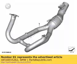 Here you can order the exhaust manifold, chrome-plated (from 08/2016) from BMW, with part number 18518555262: