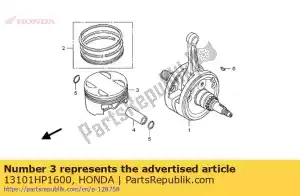 Honda 13101HP1600 pistão - Lado inferior