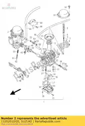 Ici, vous pouvez commander le carburateur assy auprès de Suzuki , avec le numéro de pièce 1320201DG0: