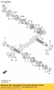 suzuki 0926222024 bearing - Bottom side