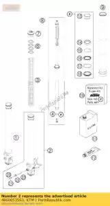 ktm 48600535S3 abrazadera del eje l / s cpl. 09 - Lado inferior